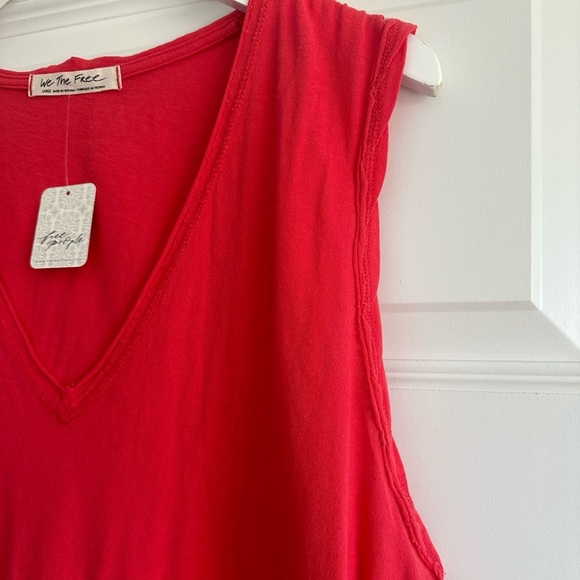 Free People Dreamy Tank in Ignition NWT - Picture 7 of 12